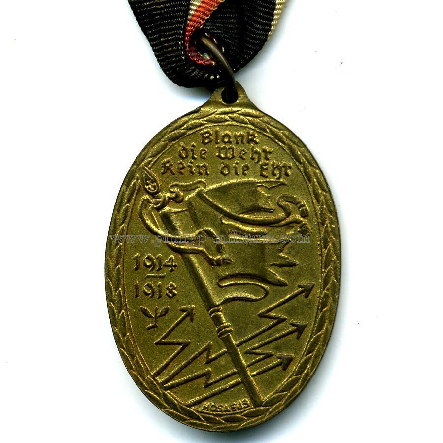 Kriegsdenkmünze - Kyffhäuser Medaille - Philipp Militaria Military Antiques
