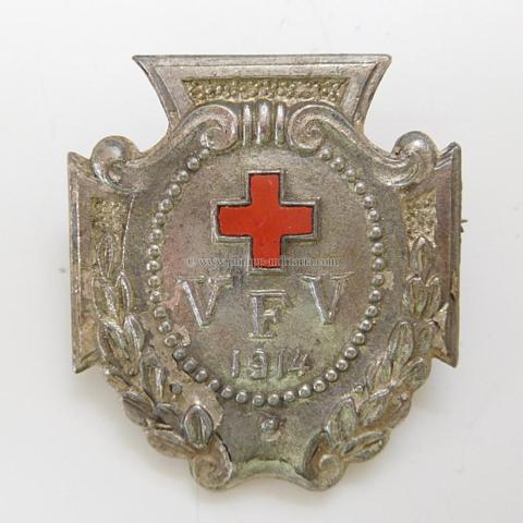 Vaterländischer Frauenverein vom Roten Kreuz / VFV - Kriegsdienstabzeichen 1914 in Silber